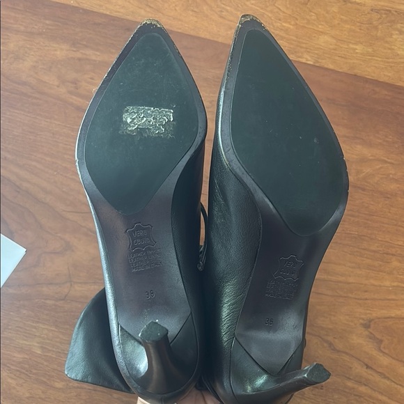 MAUD FRIZON Vintage Leather Ankle Boots with Pointed Toe - Picture 6 of 6